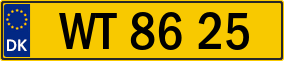 Trailer License Plate